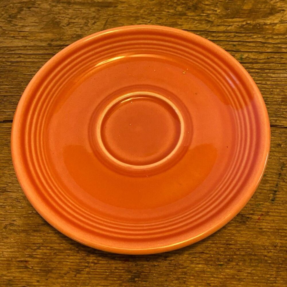 Fiestaware Retired Persimmon Classic Rim Saucer